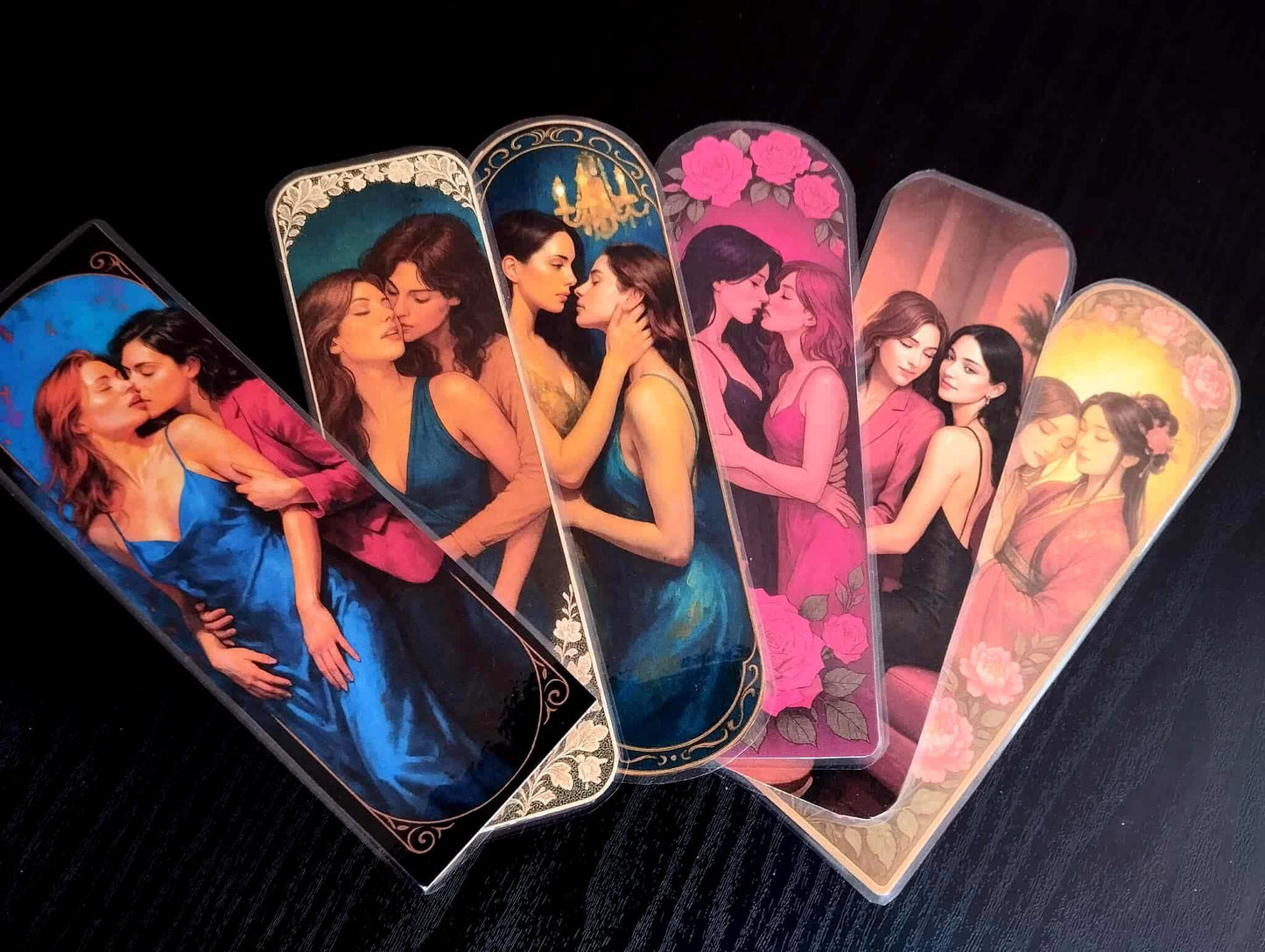 Yuri/GL Bookmark – 17.5 x 5.5 cm – Laminated & Premium Finish 🌸