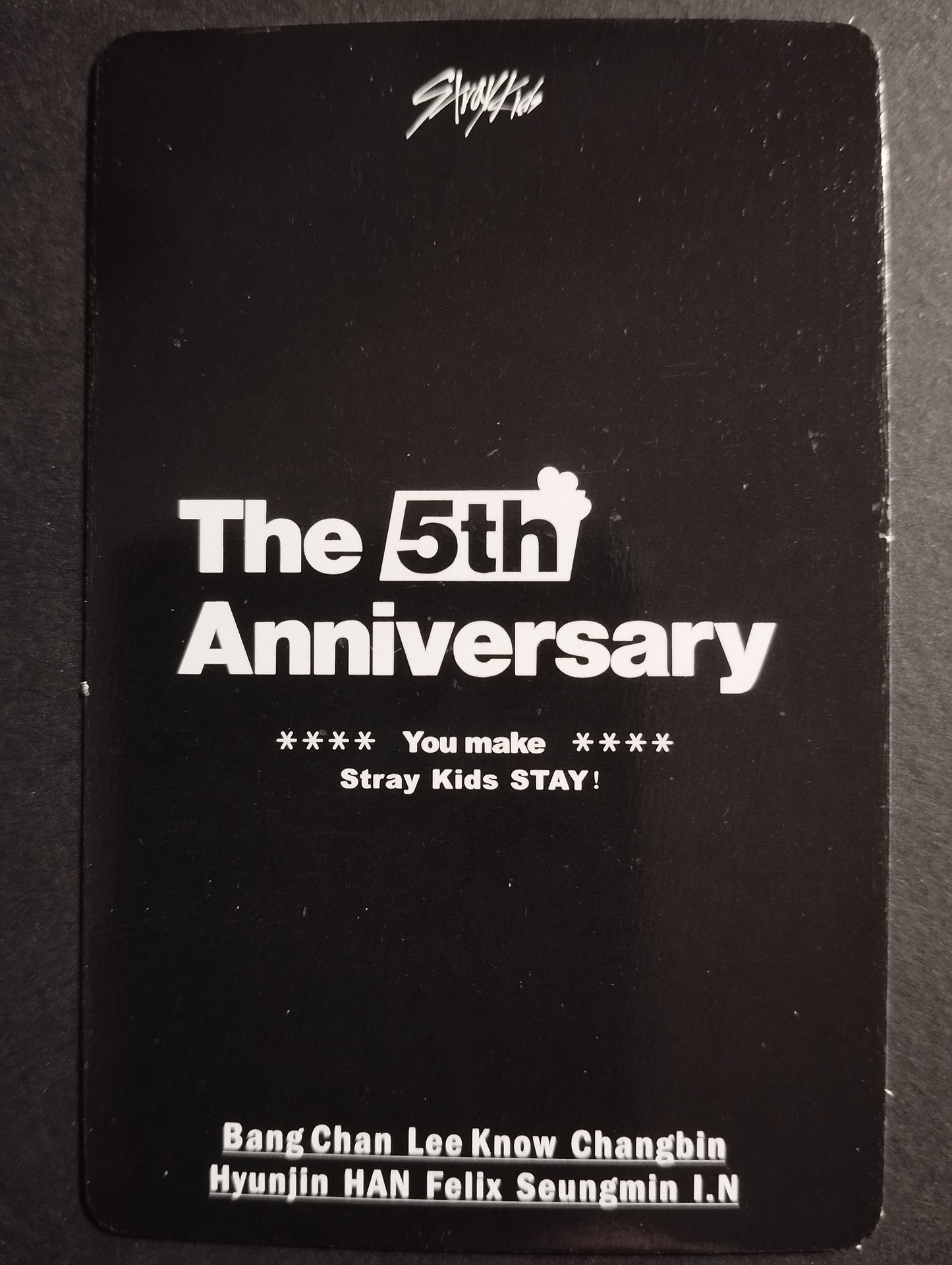 Photocard STRAYKIDS The 5th anniversary Lee know