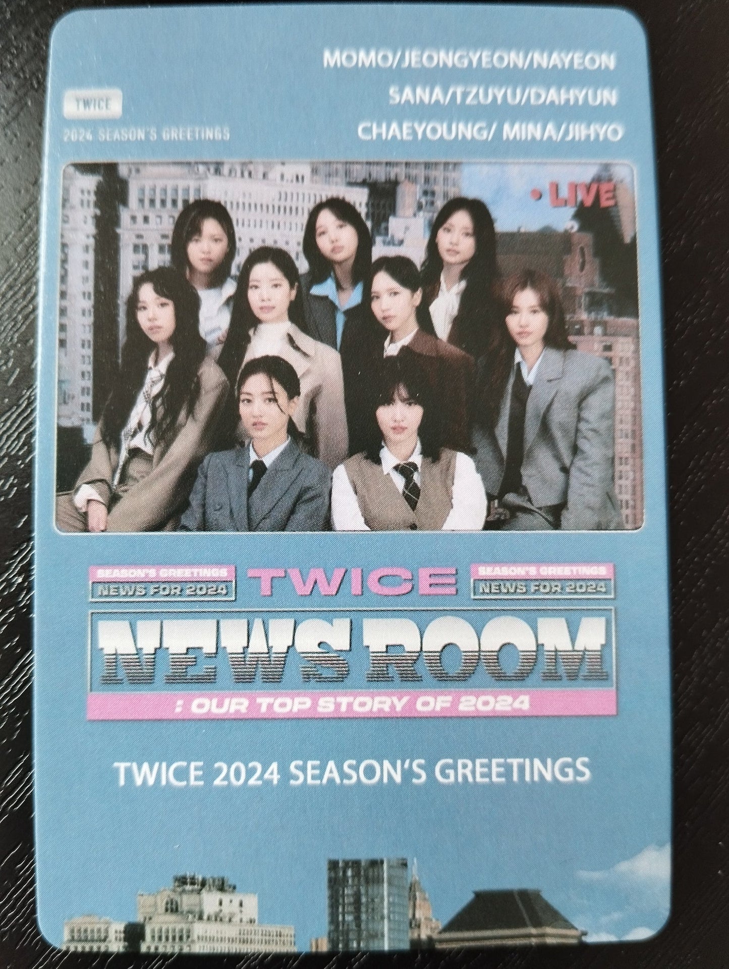 Photocard   TWICE 2024 Season's greetings News room Mina