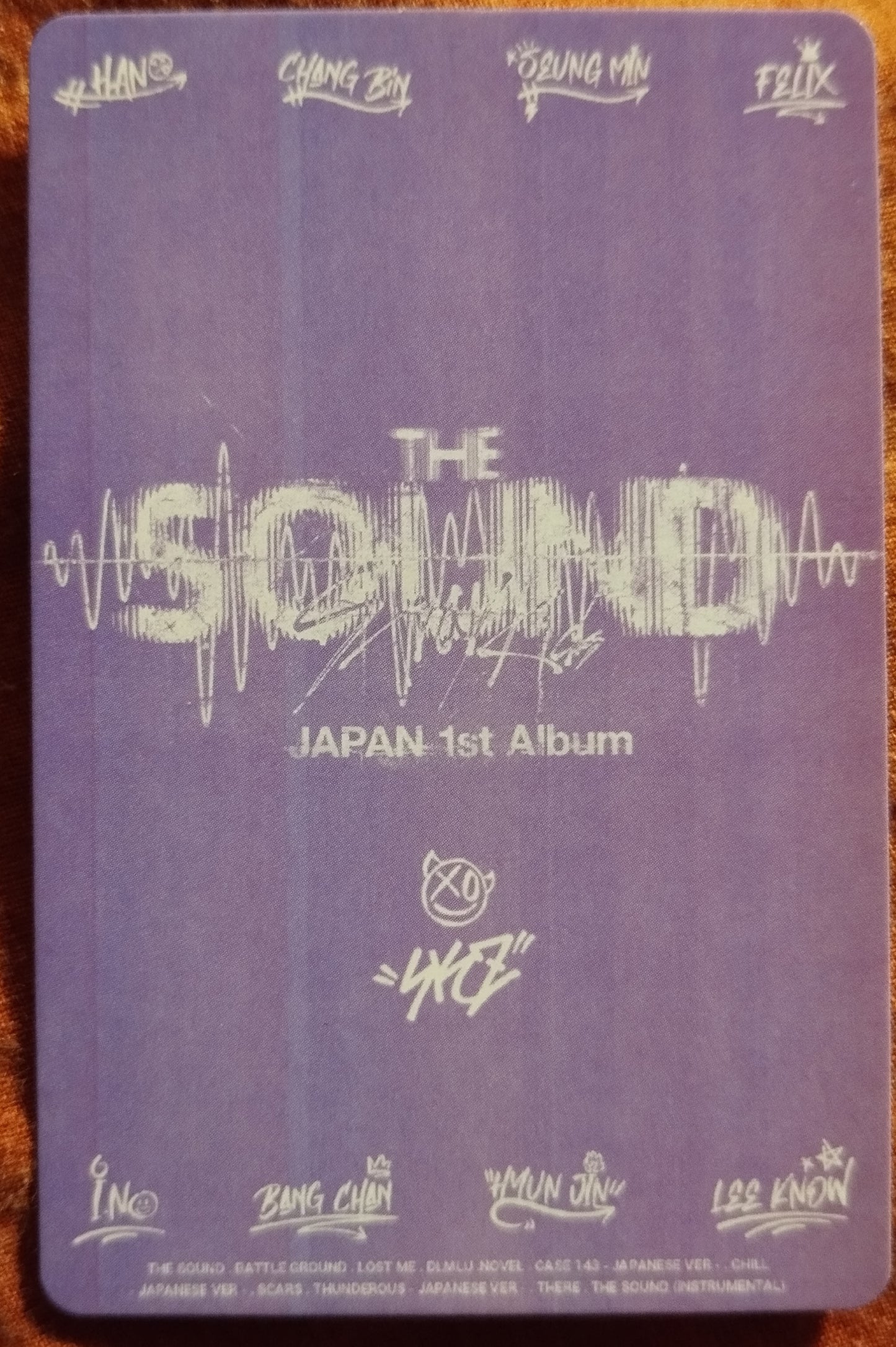 Photocard  STRAYKIDS  The sound Japan first album  Han jisung