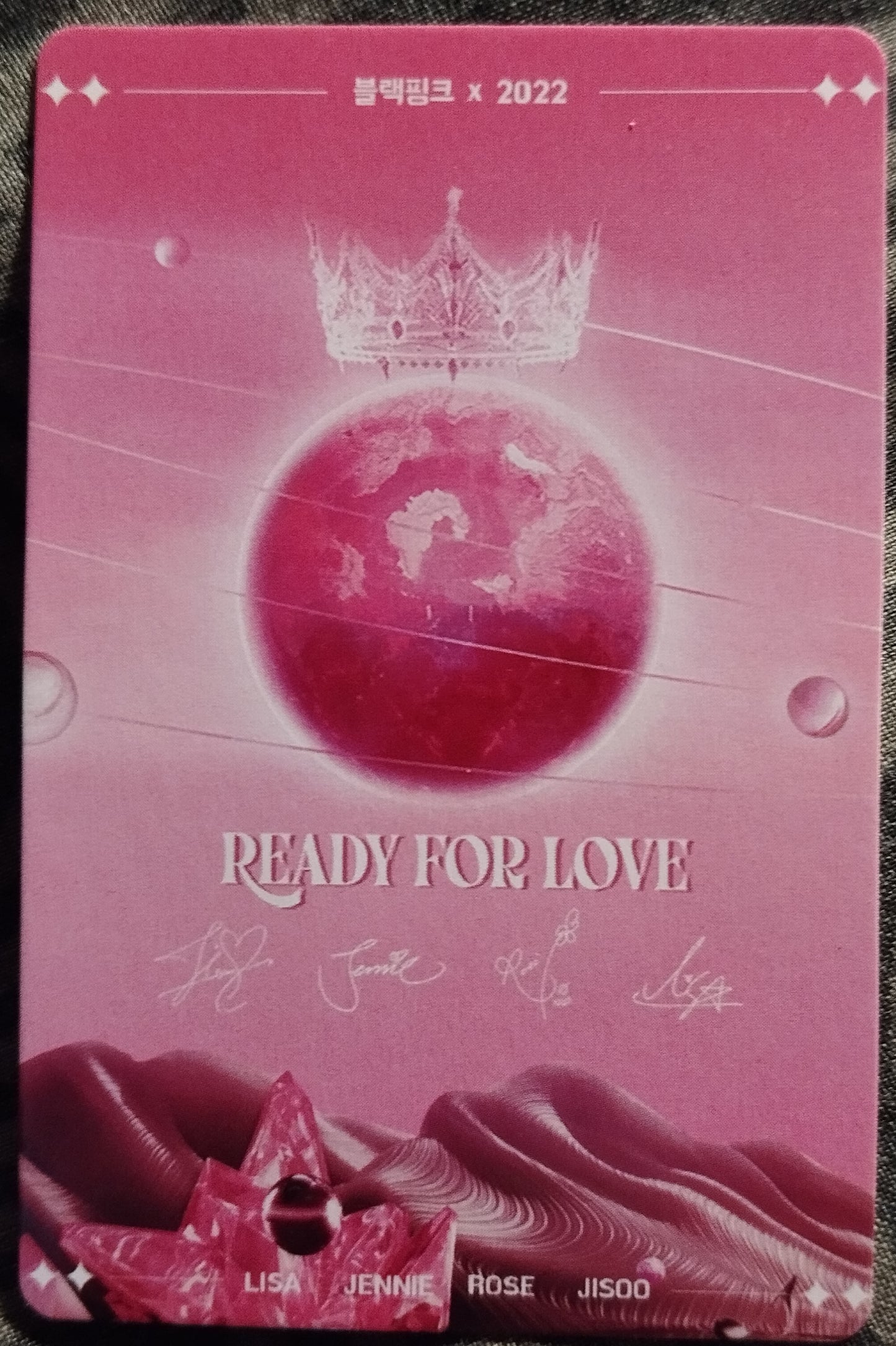 Photocard BLACKPINK Ready for love 2022 Rose