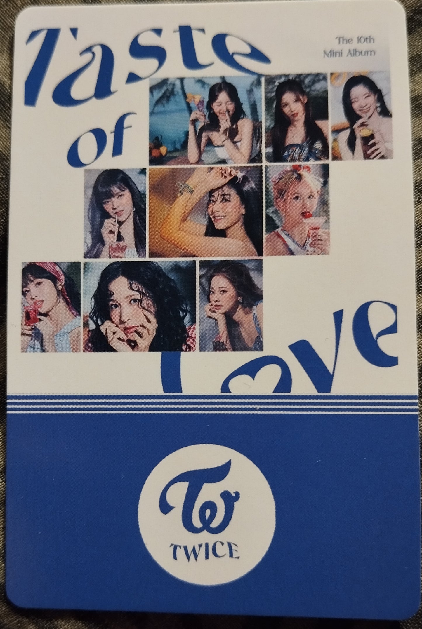 Photocard  TWICE  Taste of love  The 10th mini album  Jihyo