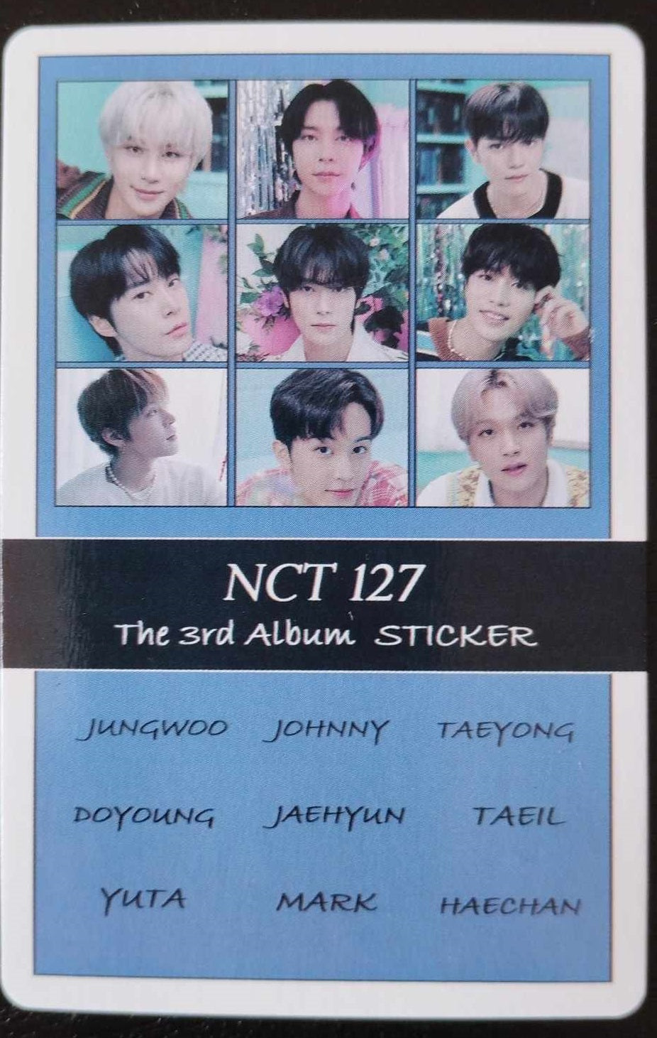 Photocard NCT 127 The third album Sticker Taeil