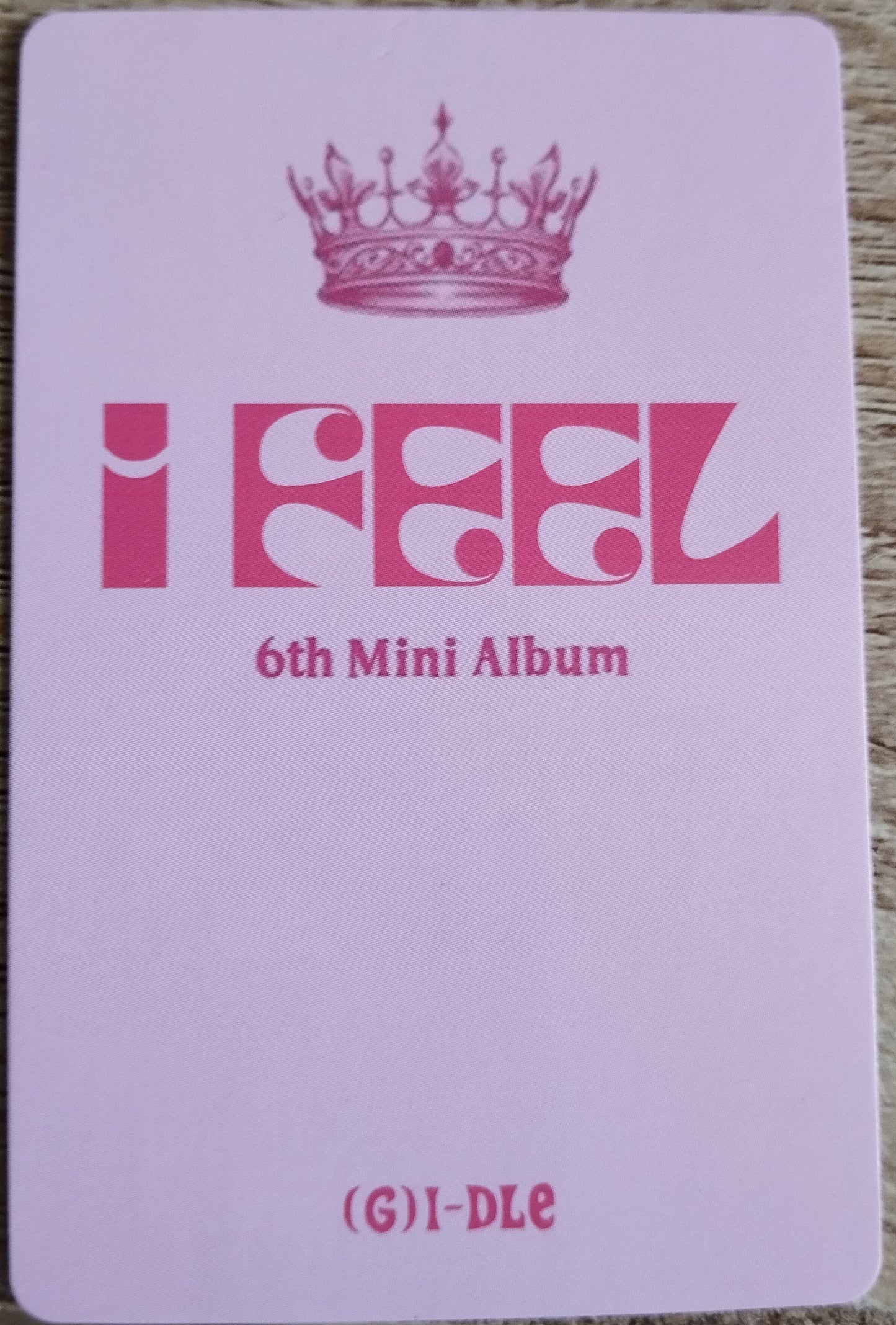 Photocard (G)I-dle I feel 6th mini album Yuqi