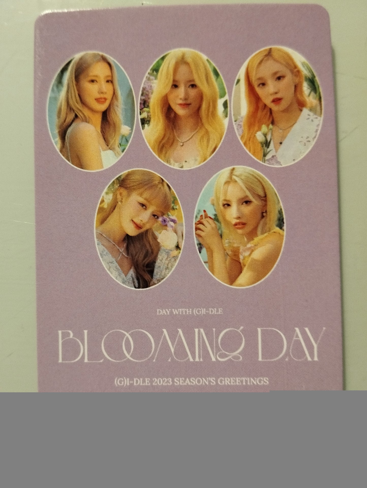 Photocard (G)I-dle  2023 season s greetings blooming day Miyeon Shuhua