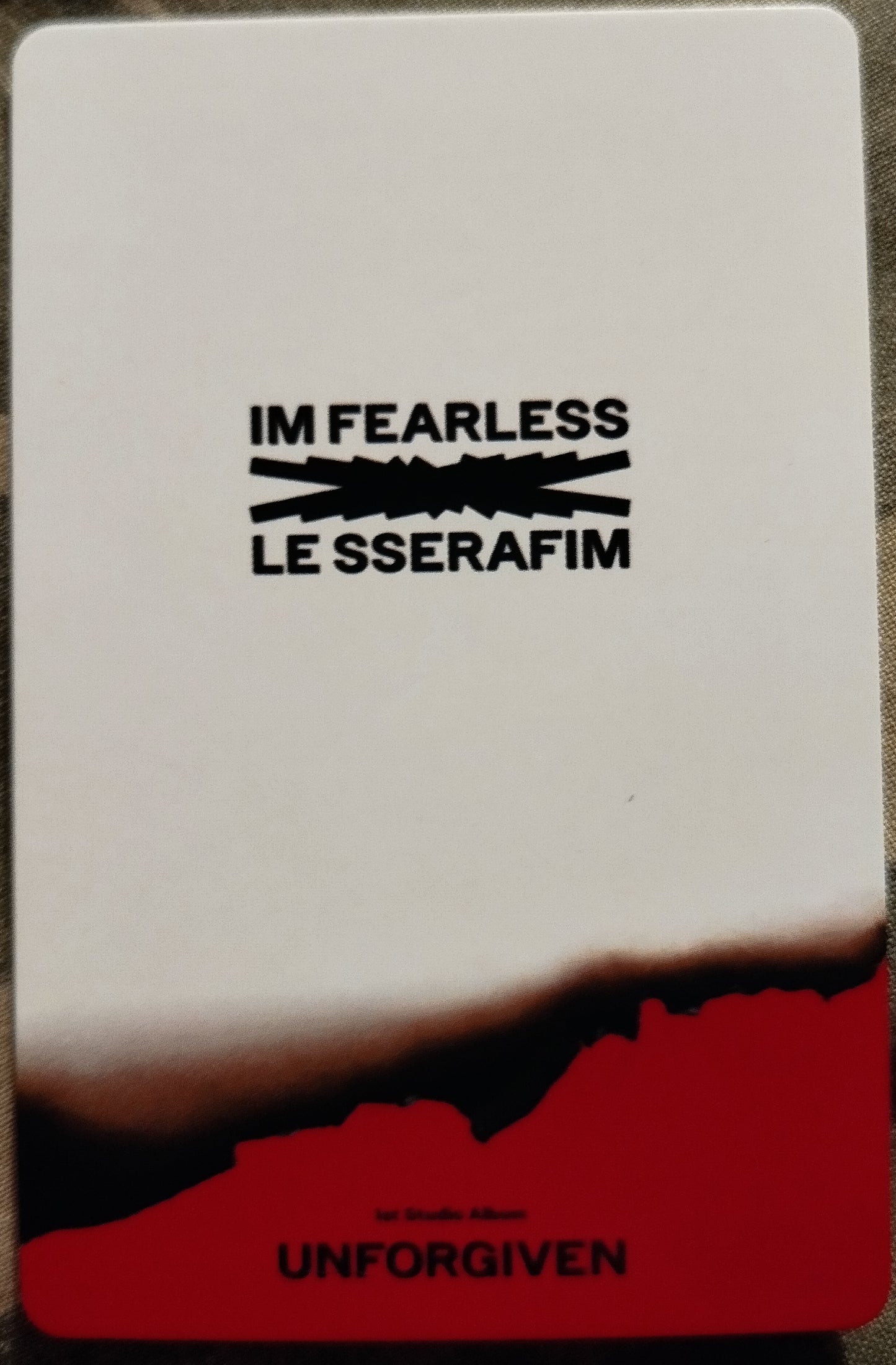 Photocard LE SSERAFIM I m fearless Unforgiven