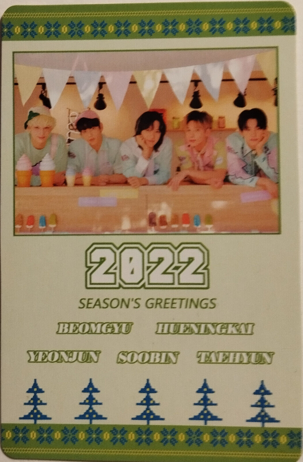 Photocard TXT  season's greetings 2022