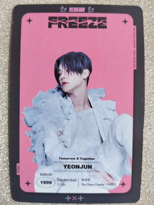 Photocard TXT  Freeze Yeonjun