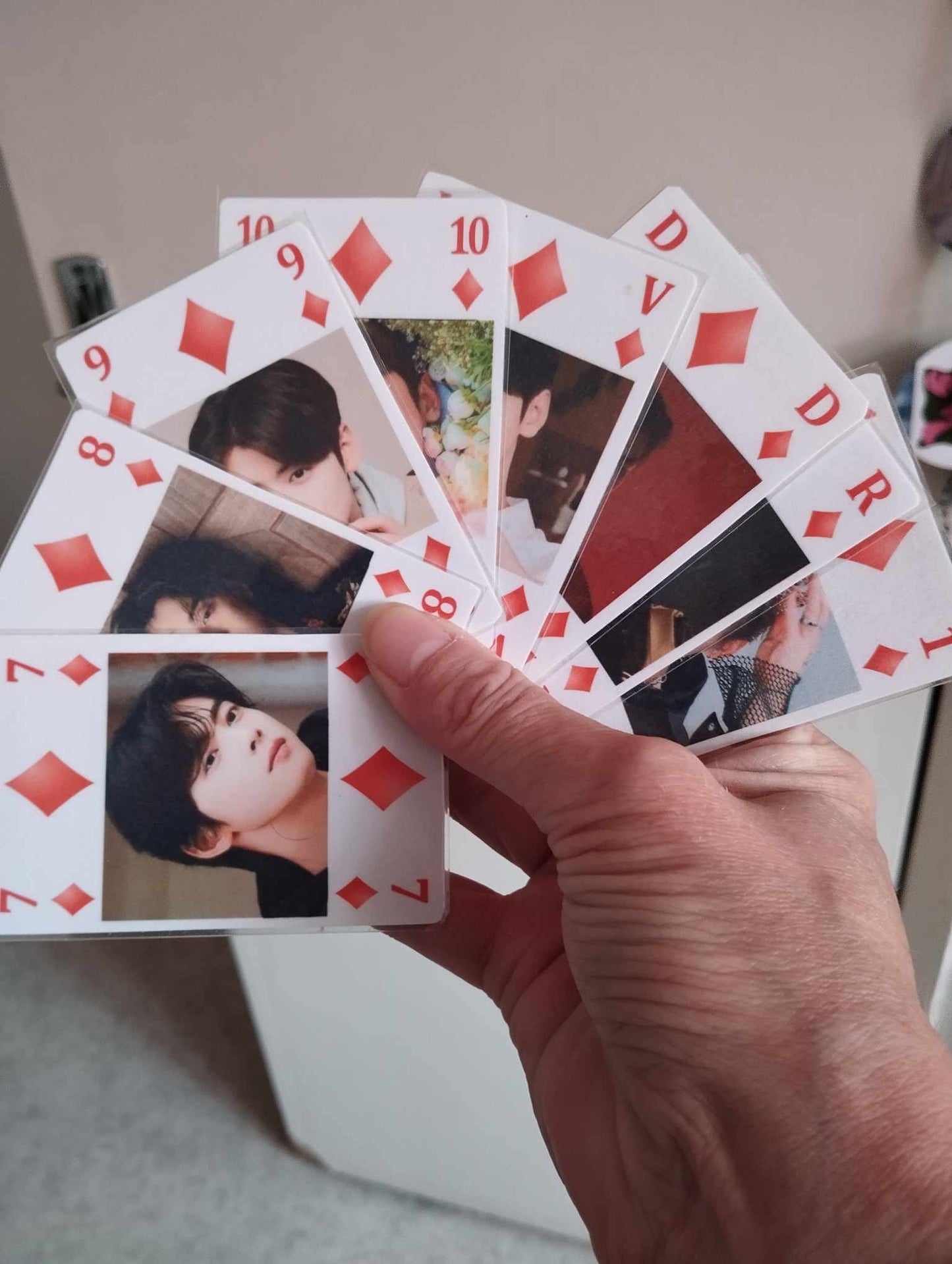 Jeu de 32 cartes personnalisé fait main CHA EUN WOO