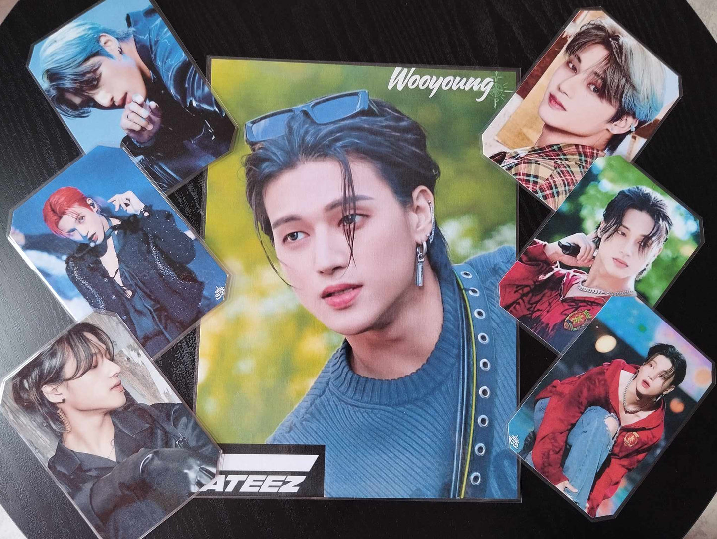 Set décoratif ou Reception  7 pièces  K-POP ATEEZ Wooyoung