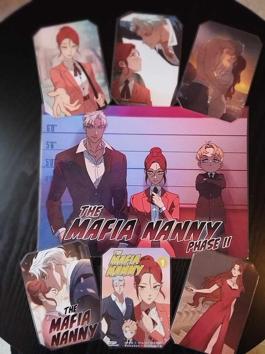 Set décoratif ou Reception 7 pièces Webtoon , manga The mafia nanny