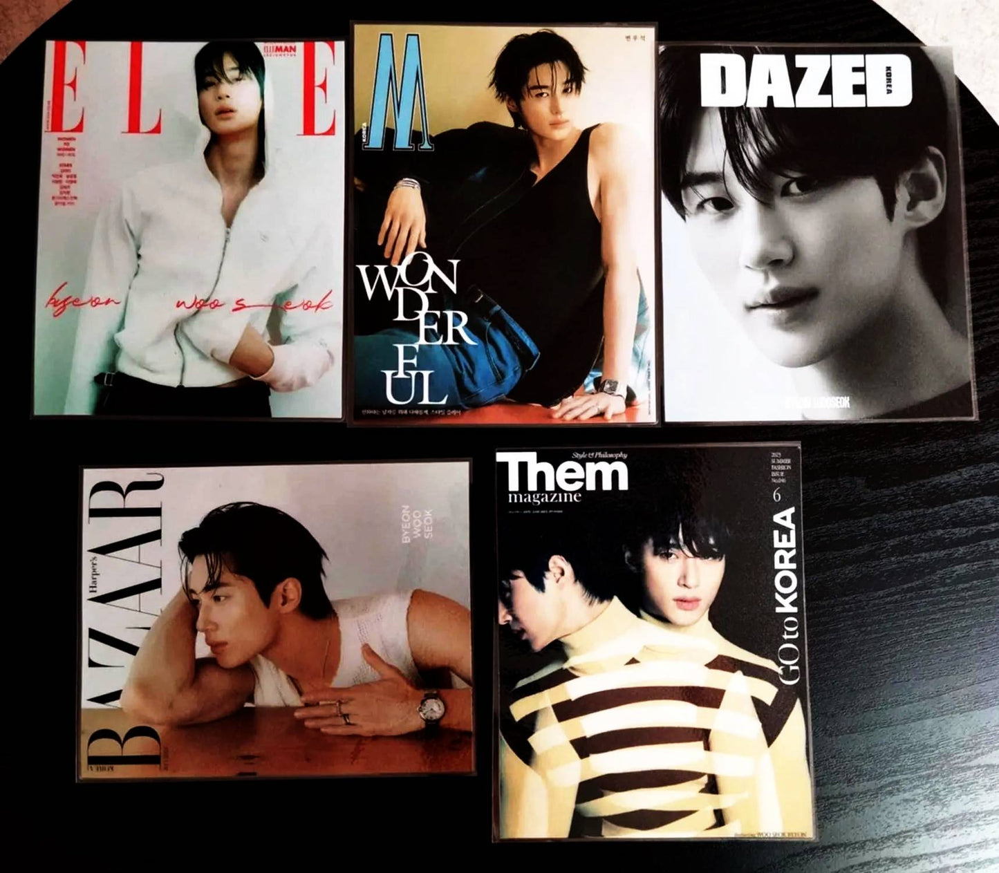 image princpale de décoration k drama style magazine byeon woo seok