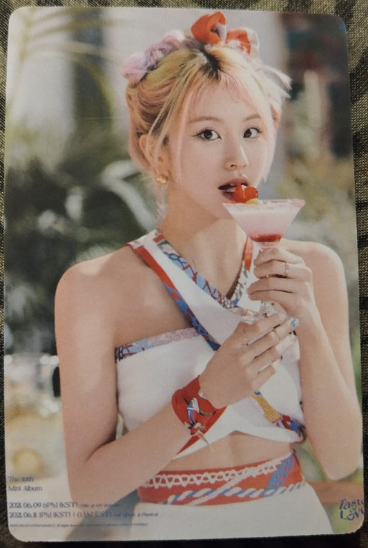 Photocard  TWICE  Taste of love  The 10th mini album  Chaeyoung