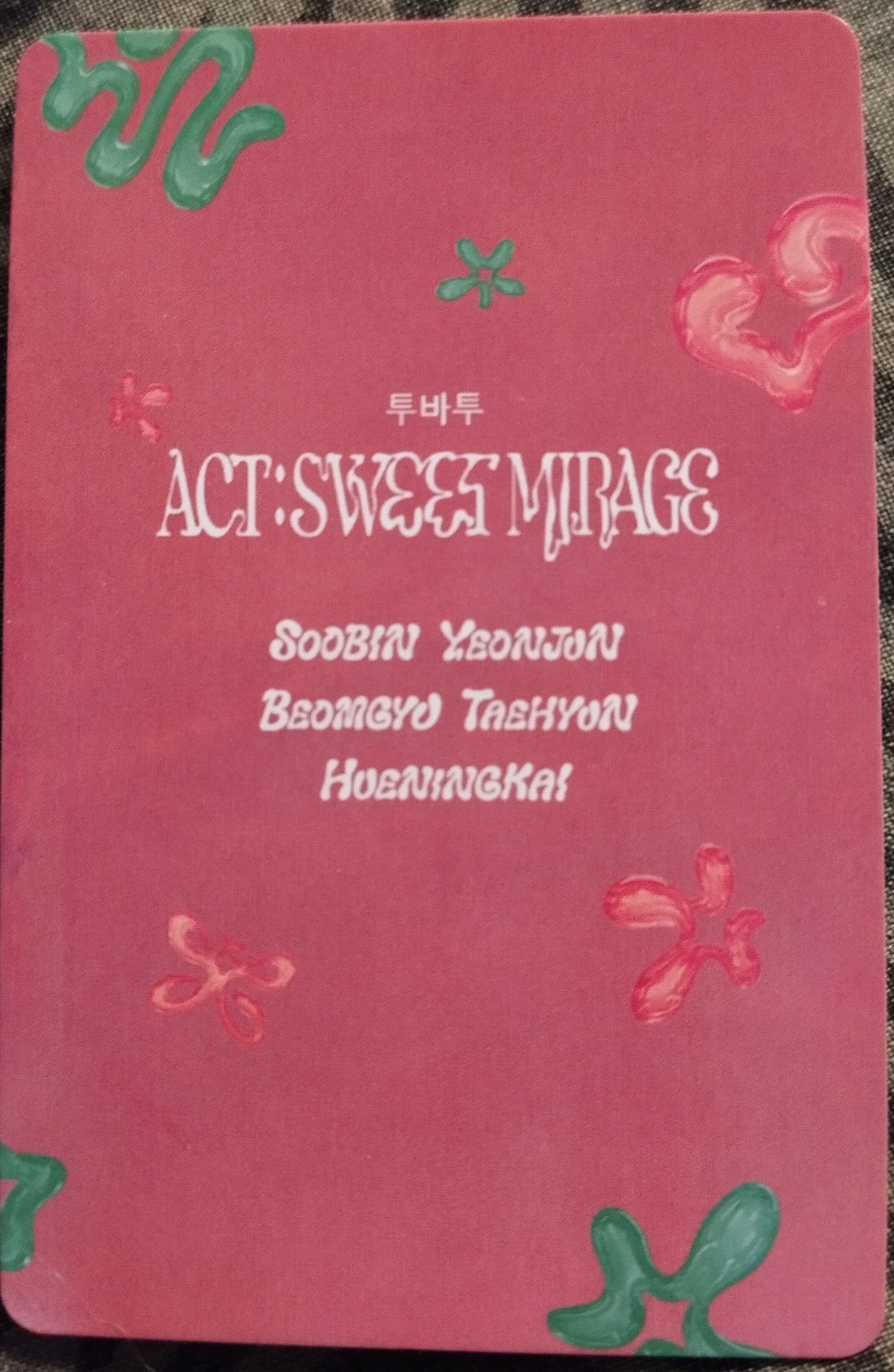 Photocard TXT  Act : Sweet mirage Huening kai