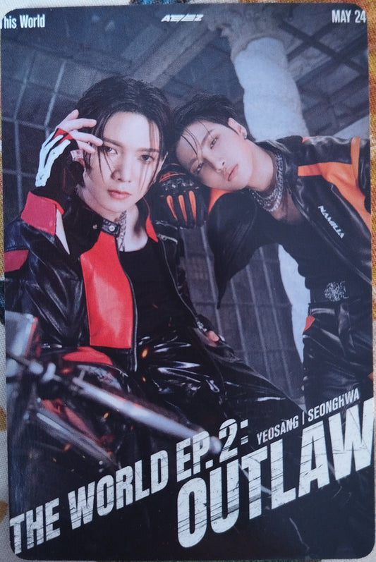 Photocard ATEEZ The world Ep.2 : Outlaw Bouncy Yeosang Seonghwa