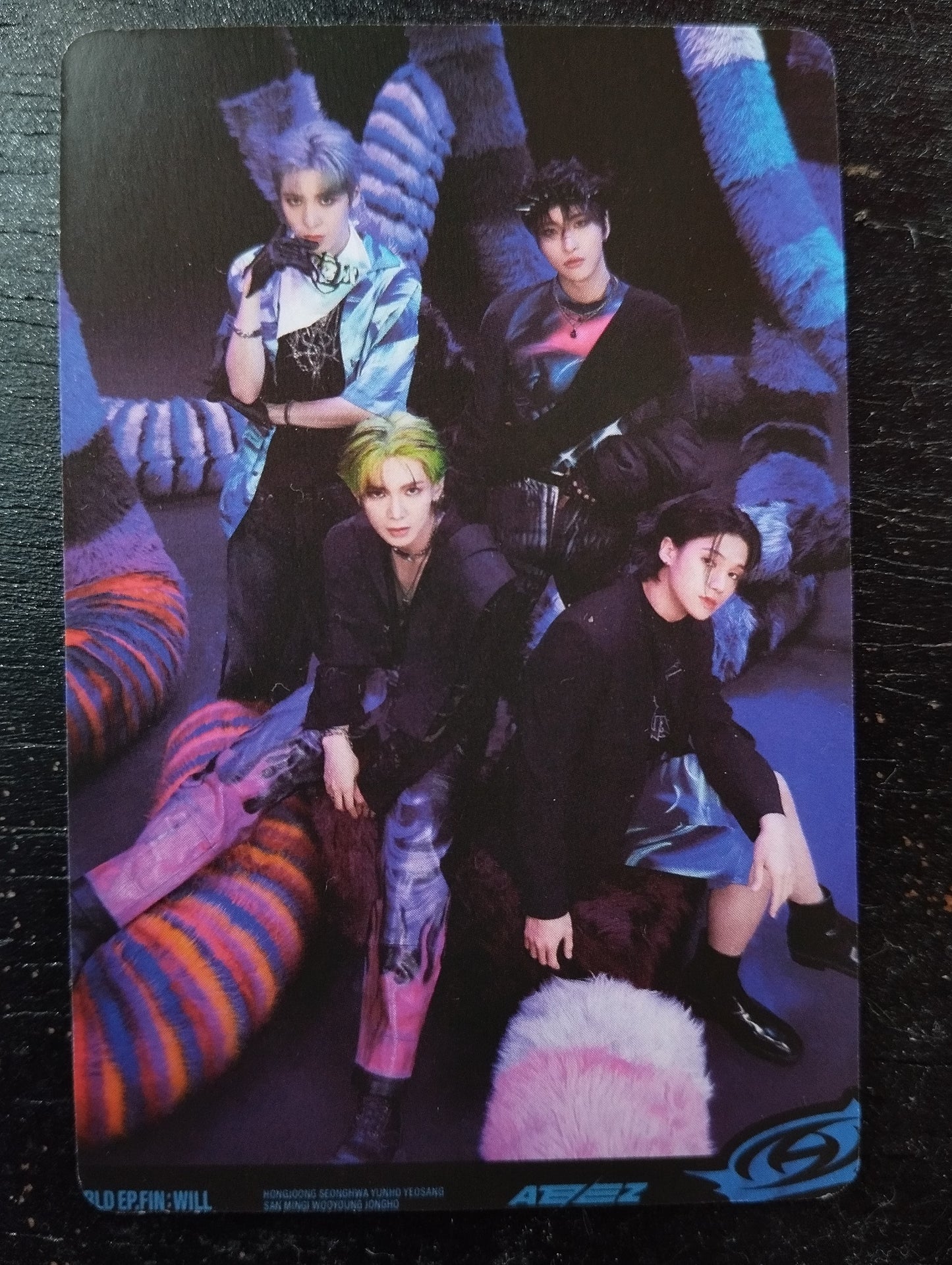 Photocard  ATEEZ The world Ep. fin : will Yunho Seonghwa Wooyoung Yeosang