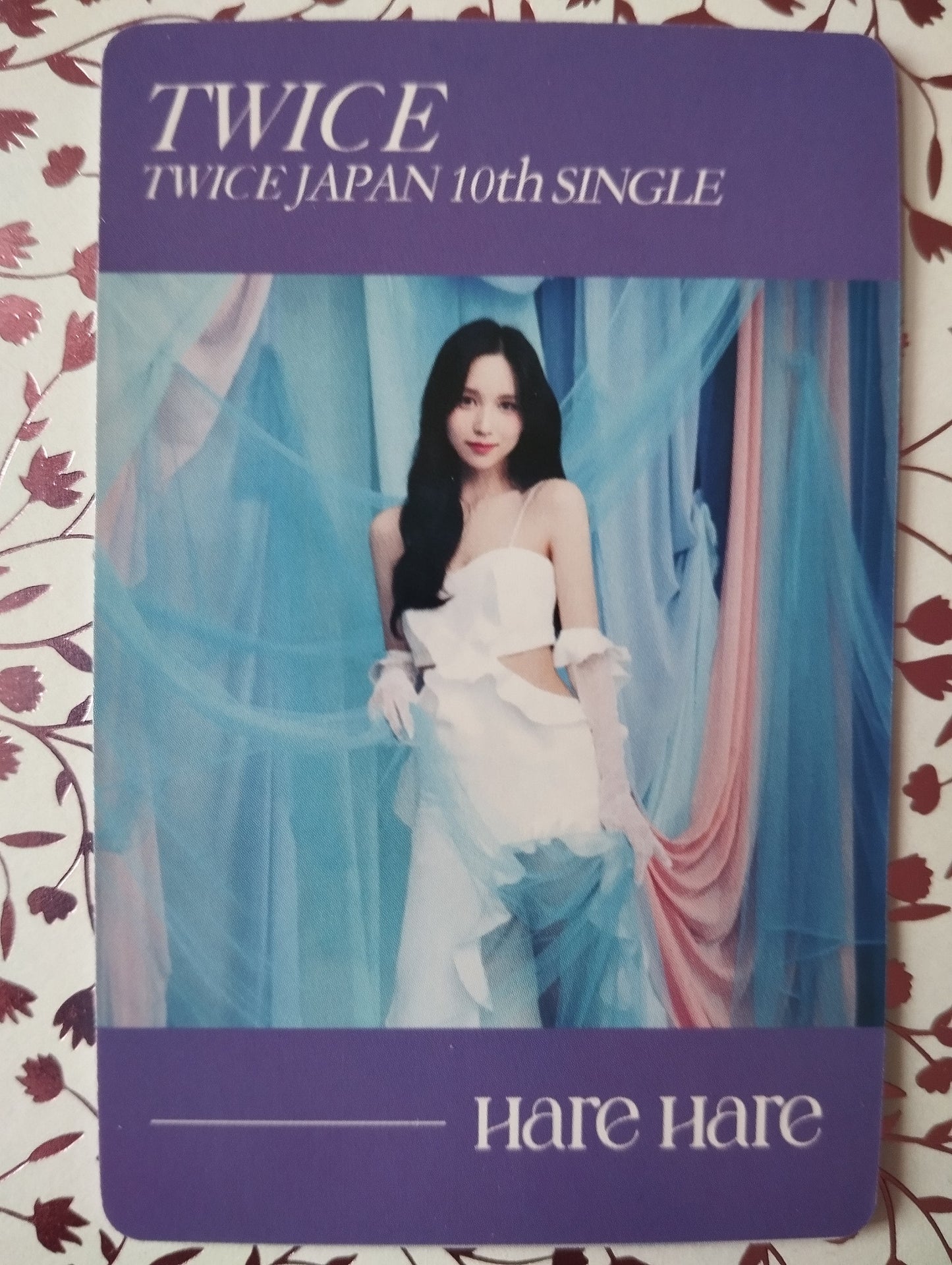 Photocard TWICE Hare hare Japan 10th single Mina