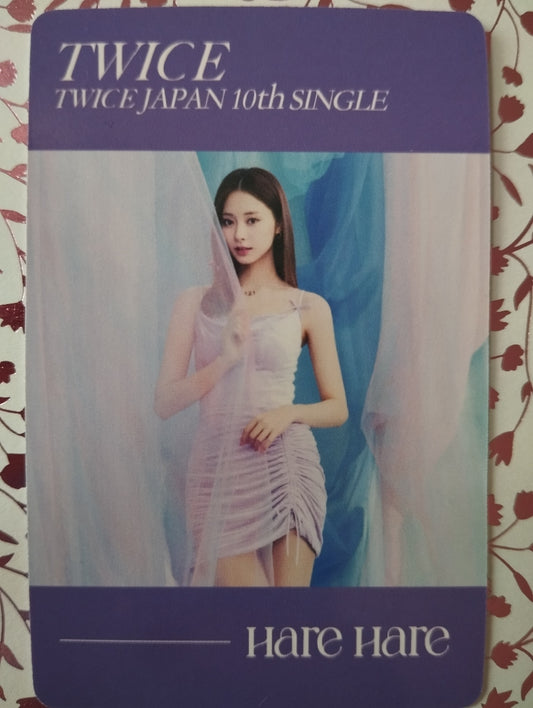 Photocard TWICE Hare hare Japan 10th single Tzuyu