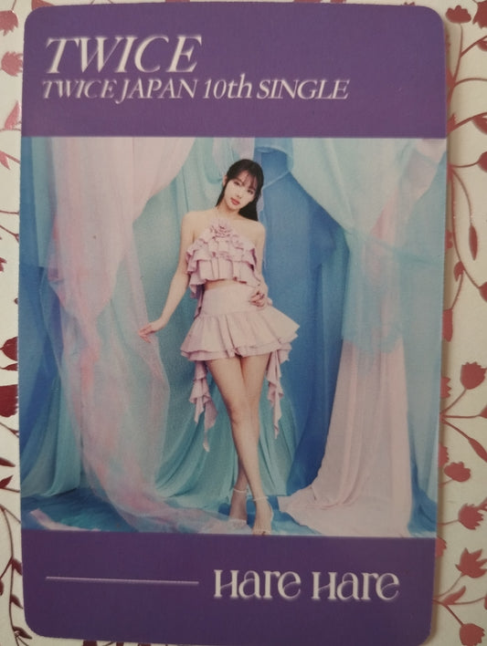 Photocard TWICE Hare hare Japan 10th single Nayeon