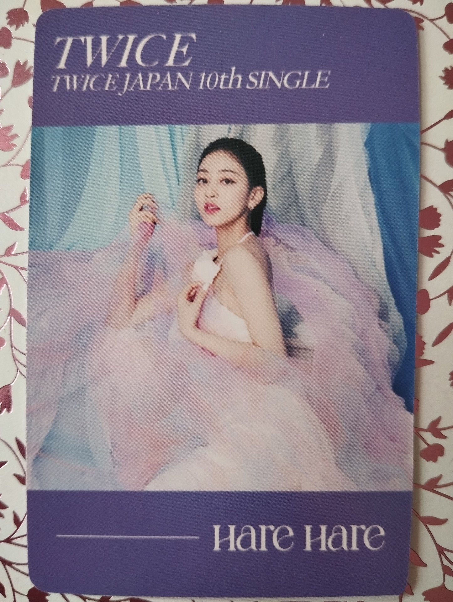 Photocard TWICE Hare hare Japan 10th single Jihyo