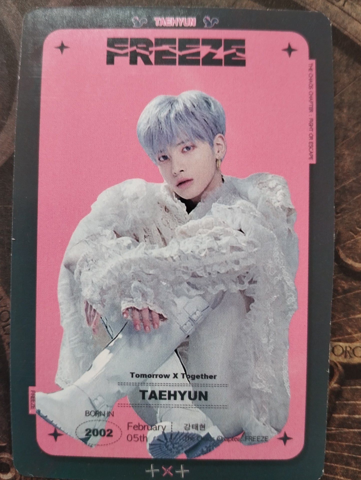 photocard TXT  Freeze  taehyun