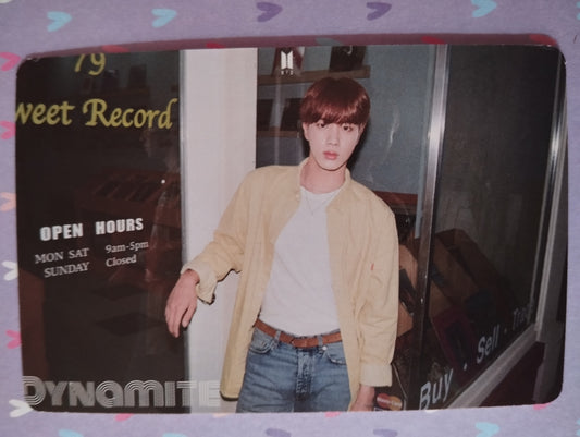 Photocard BTS Dynamite Jin