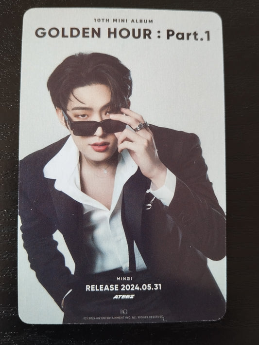 Photocard   ATEEZ  2024 Golden hour part 1 Mingi