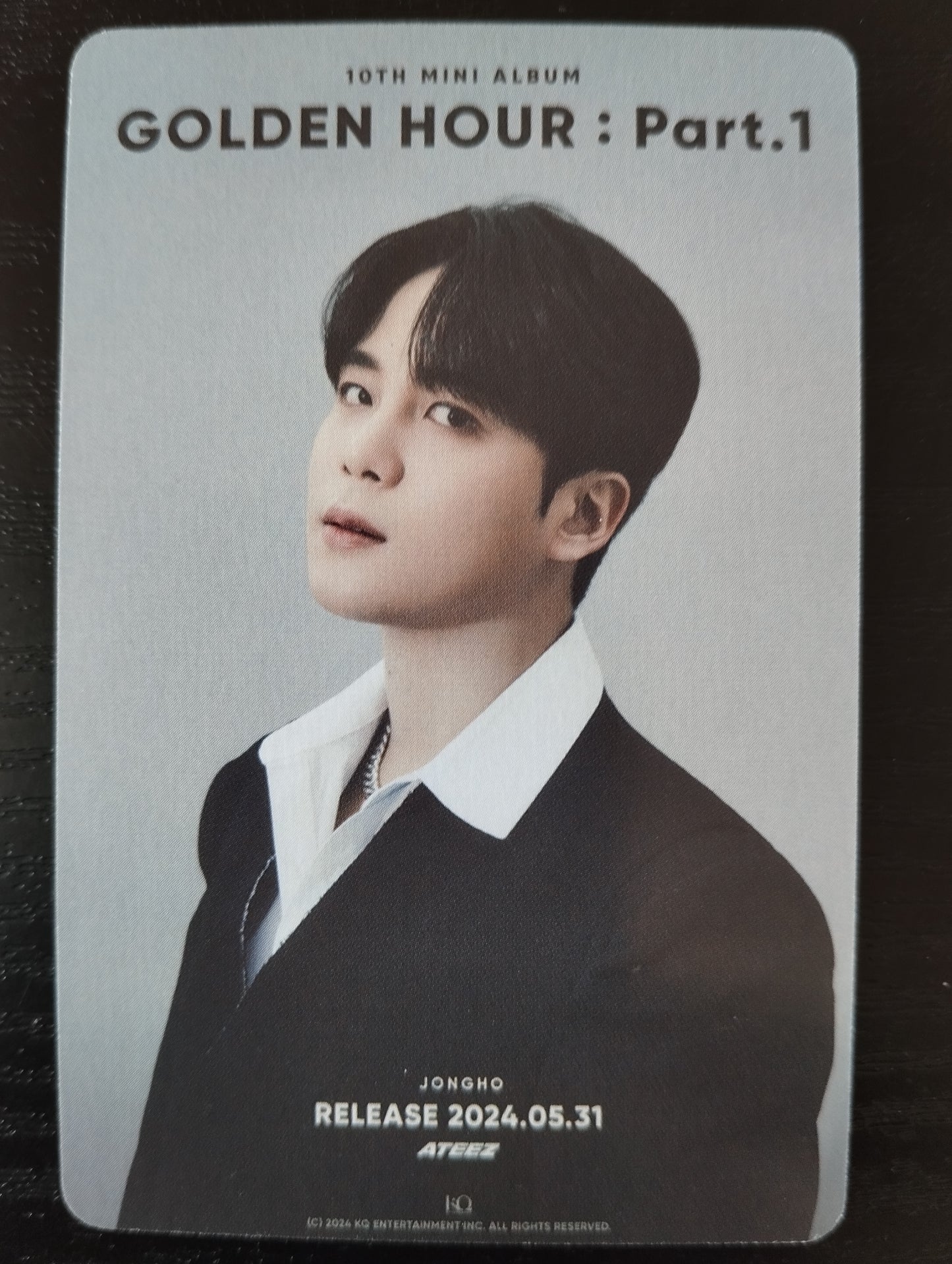 Photocard   ATEEZ  2024 Golden hour part 1 Jongho