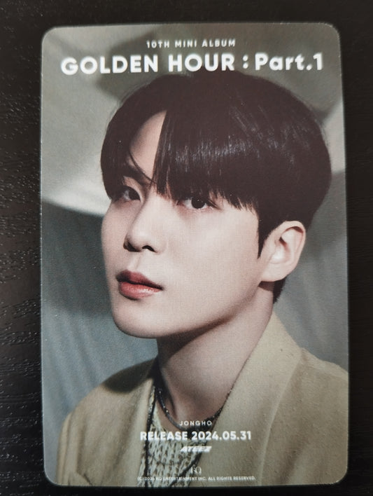 Photocard   ATEEZ  2024 Golden hour part 1 Jongho