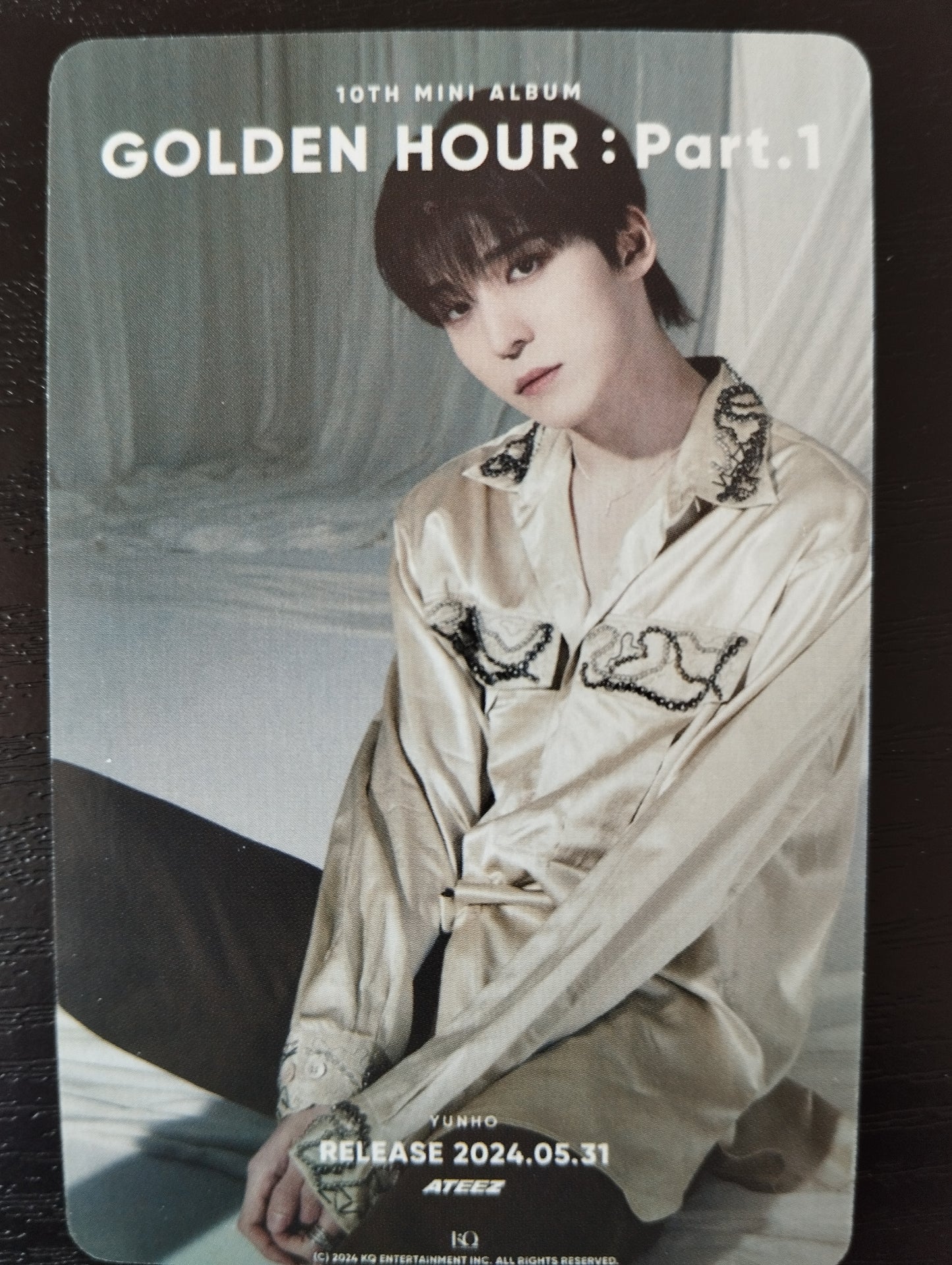 Photocard   ATEEZ  2024 Golden hour part 1 Yunho