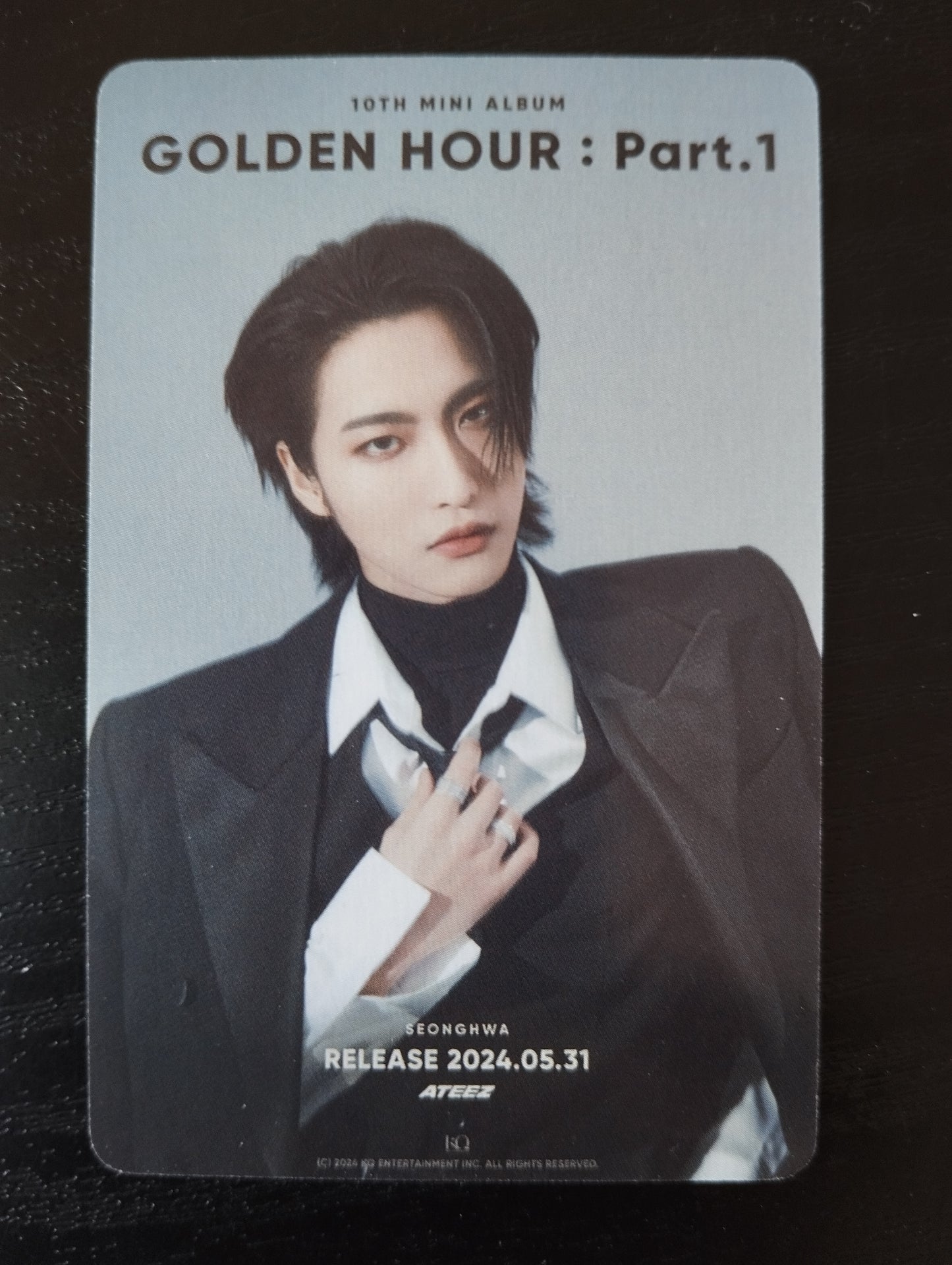 Photocard   ATEEZ  2024 Golden hour part 1 Seonghwa