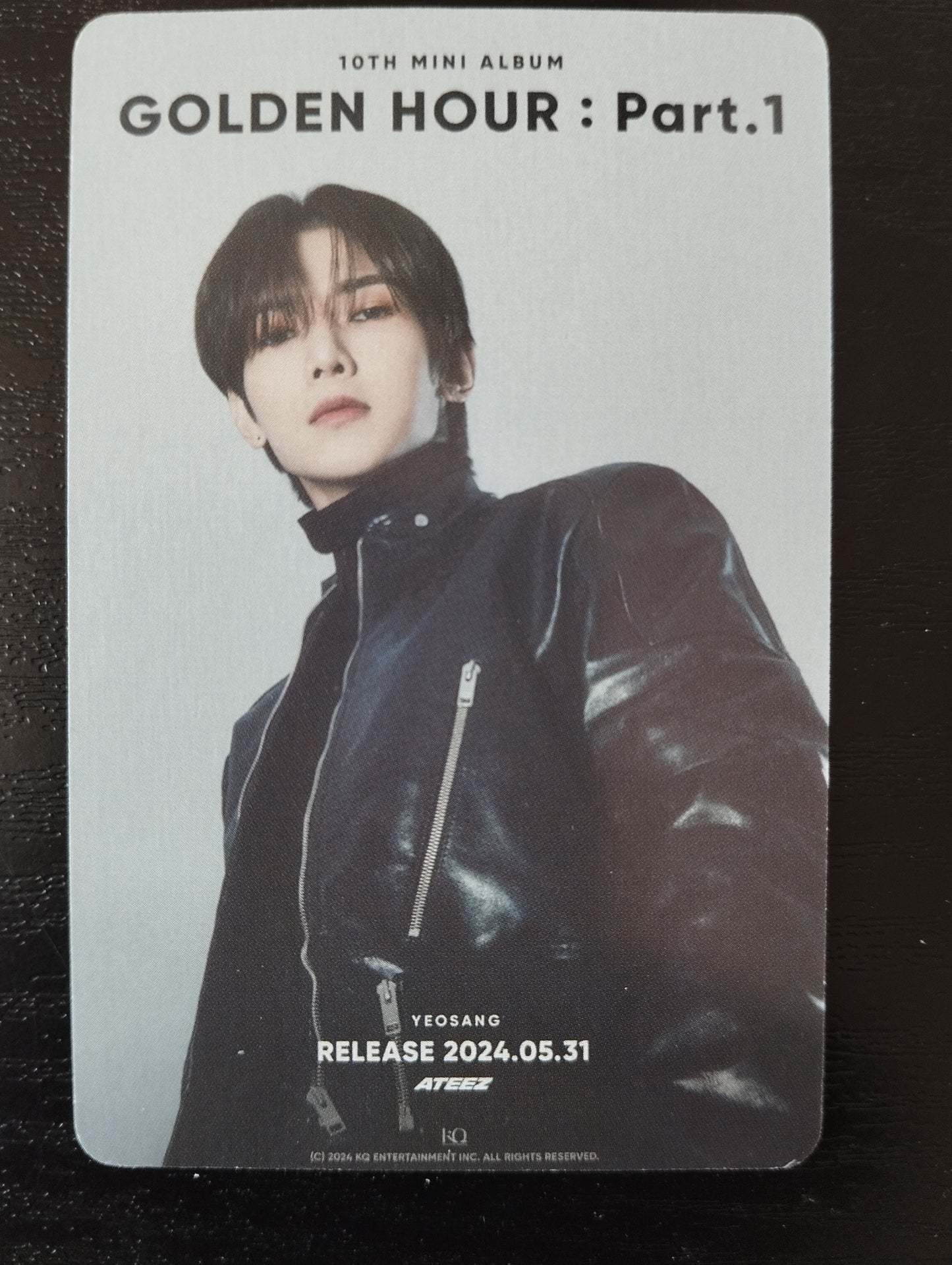 Photocard   ATEEZ  2024 Golden hour part 1 Yeosang