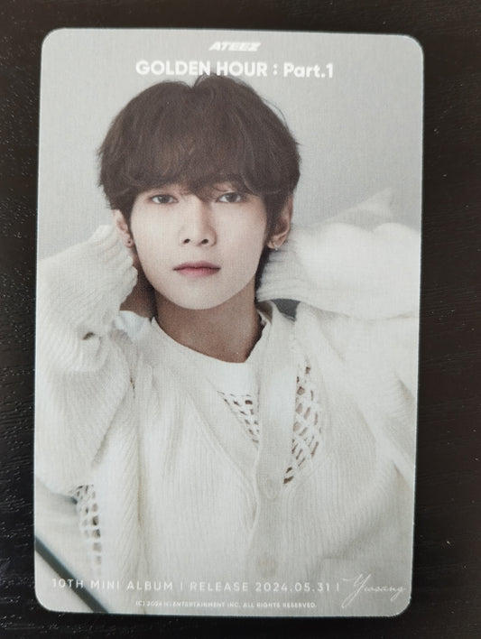 Photocard   ATEEZ  2024 Golden hour part 1 Yeosang