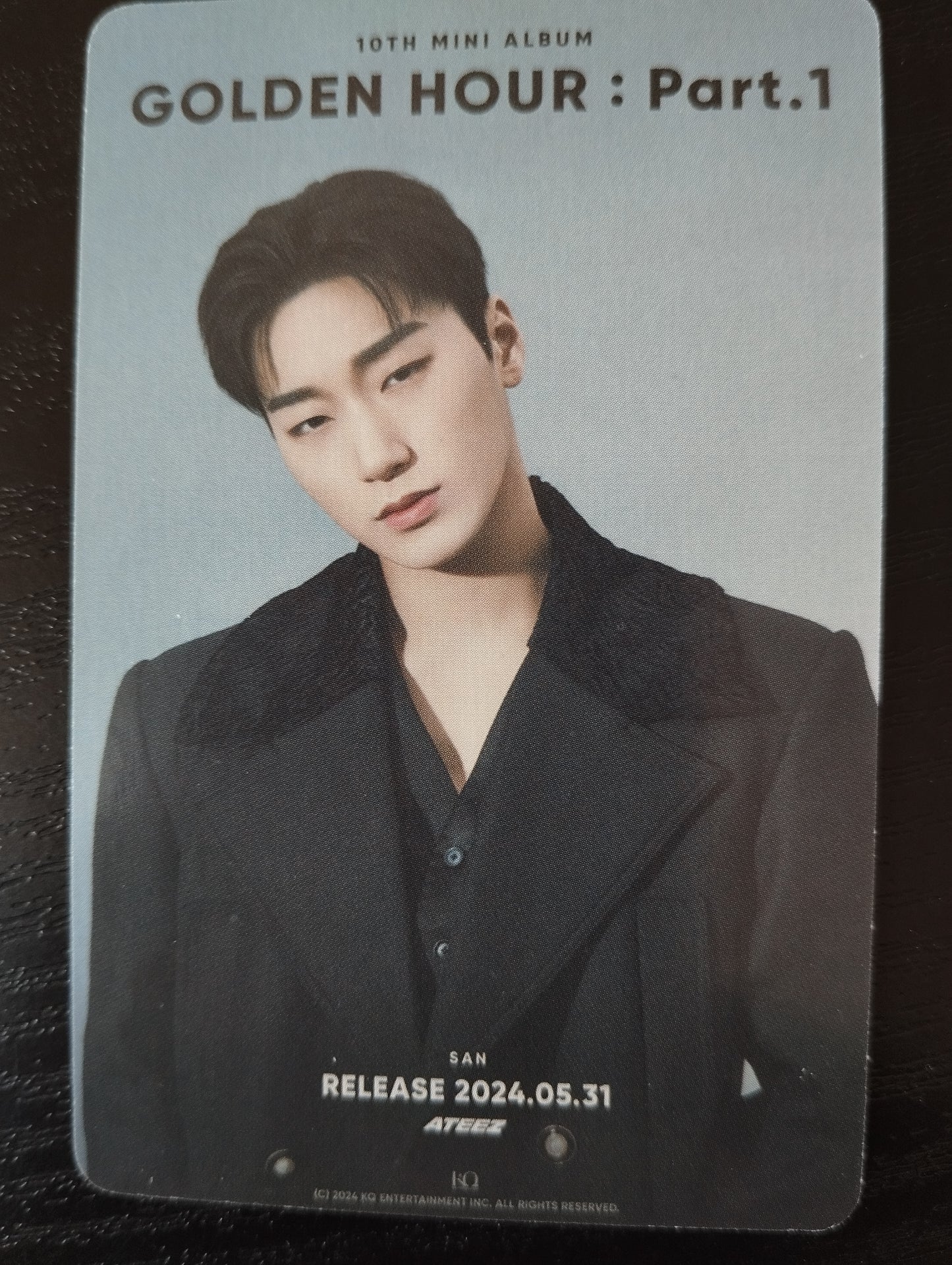 Photocard   ATEEZ  2024 Golden hour part 1 Choi San