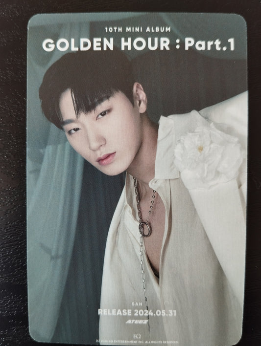 Photocard   ATEEZ  2024 Golden hour part 1 Choi San