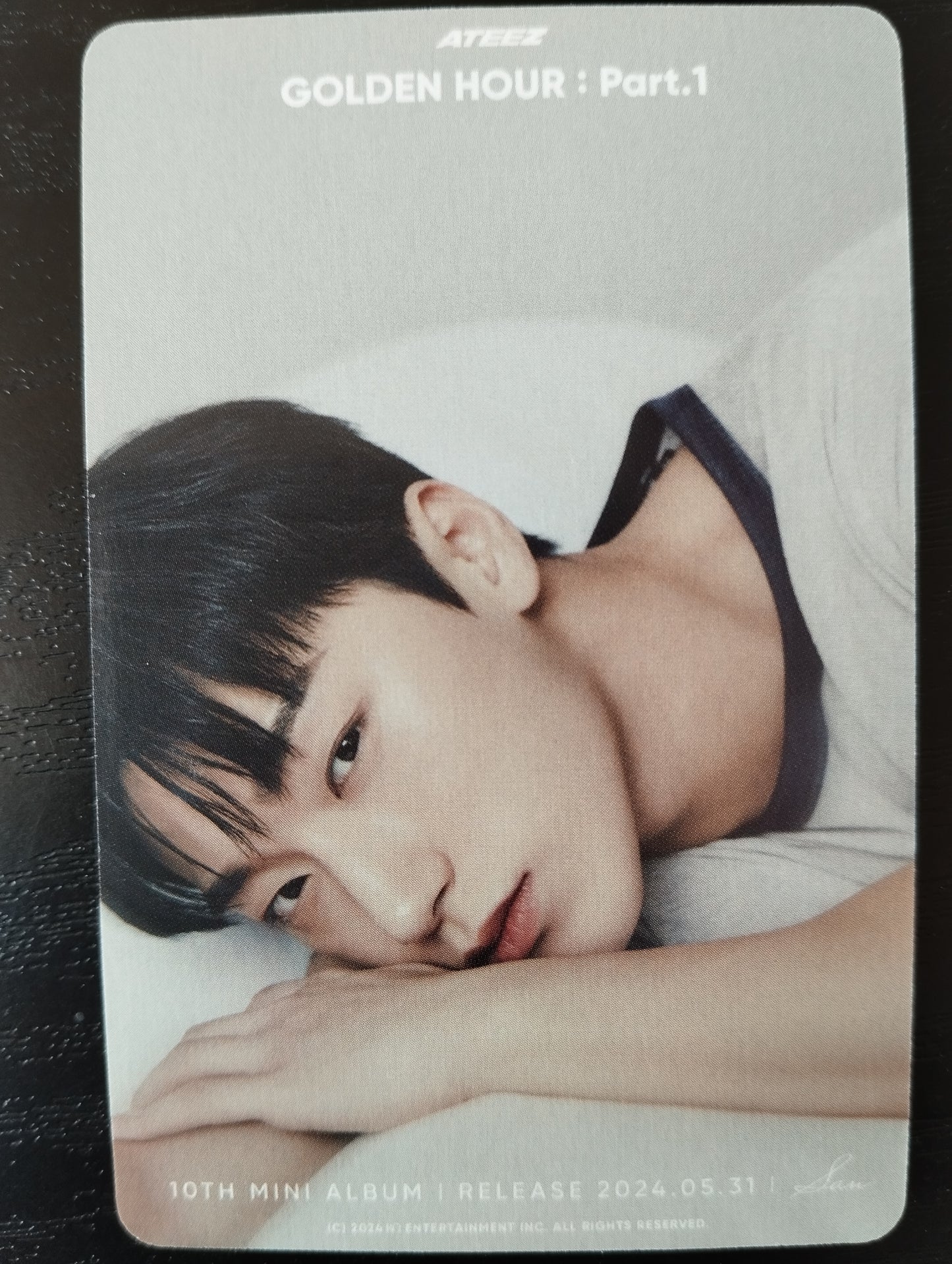 Photocard   ATEEZ  2024 Golden hour part 1 Choi San