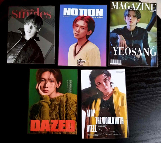Lot 5 decorations K pop ATEEZ Yeosang.
