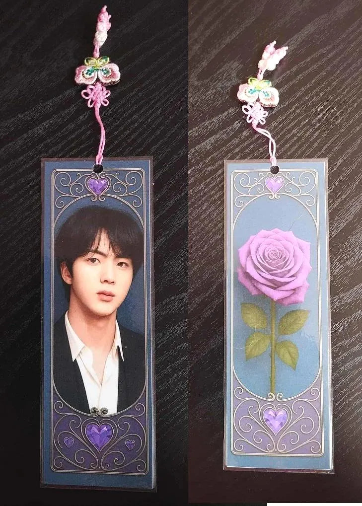 main picure of bts jin bookmark norigae hanbok gift fan army