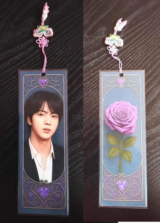 main picure of bts jin bookmark norigae hanbok gift fan army