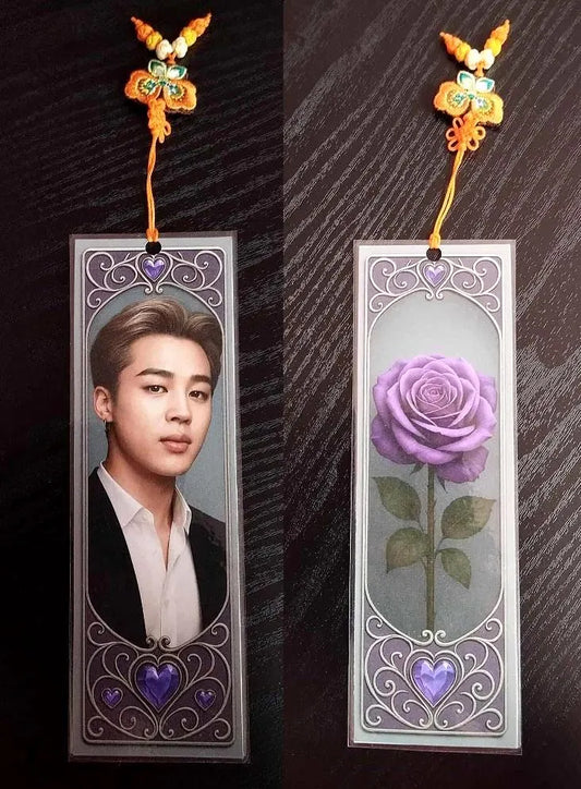 main picture of kpop bts bookmark jimin norigae hanbok gift fan army