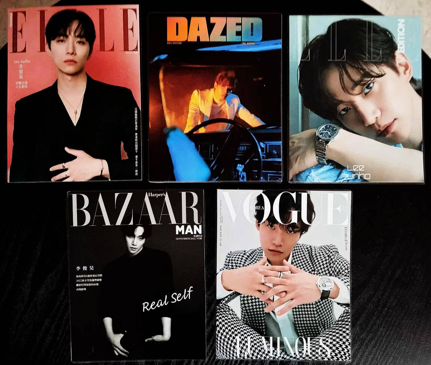 Décorations K-Drama Style Magazine | Lot de 5 Visuels – LEE JUN HO