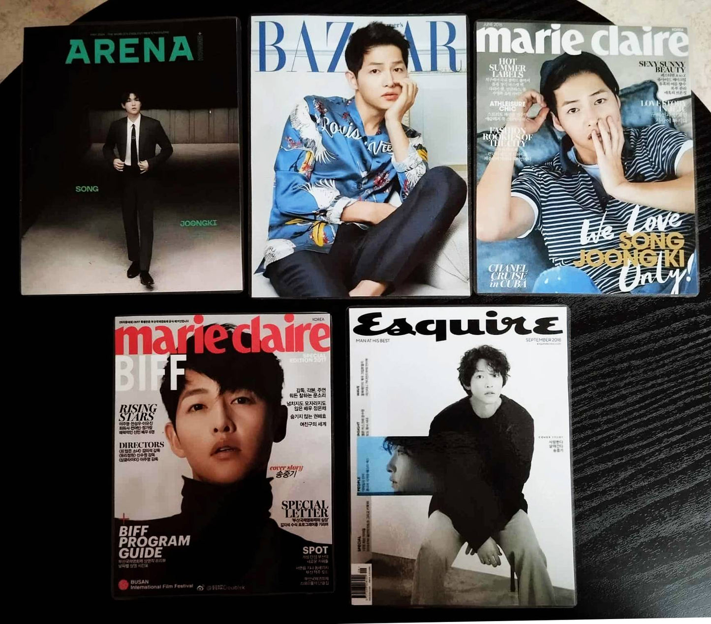 Décoration K drama style magazine - 5 visuels SONG JOONG KI