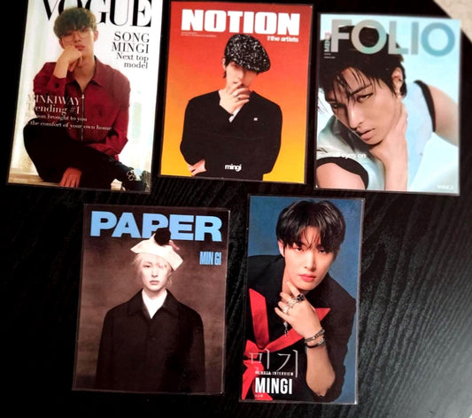 Lot 5 décorations K pop ATEEZ Mingi