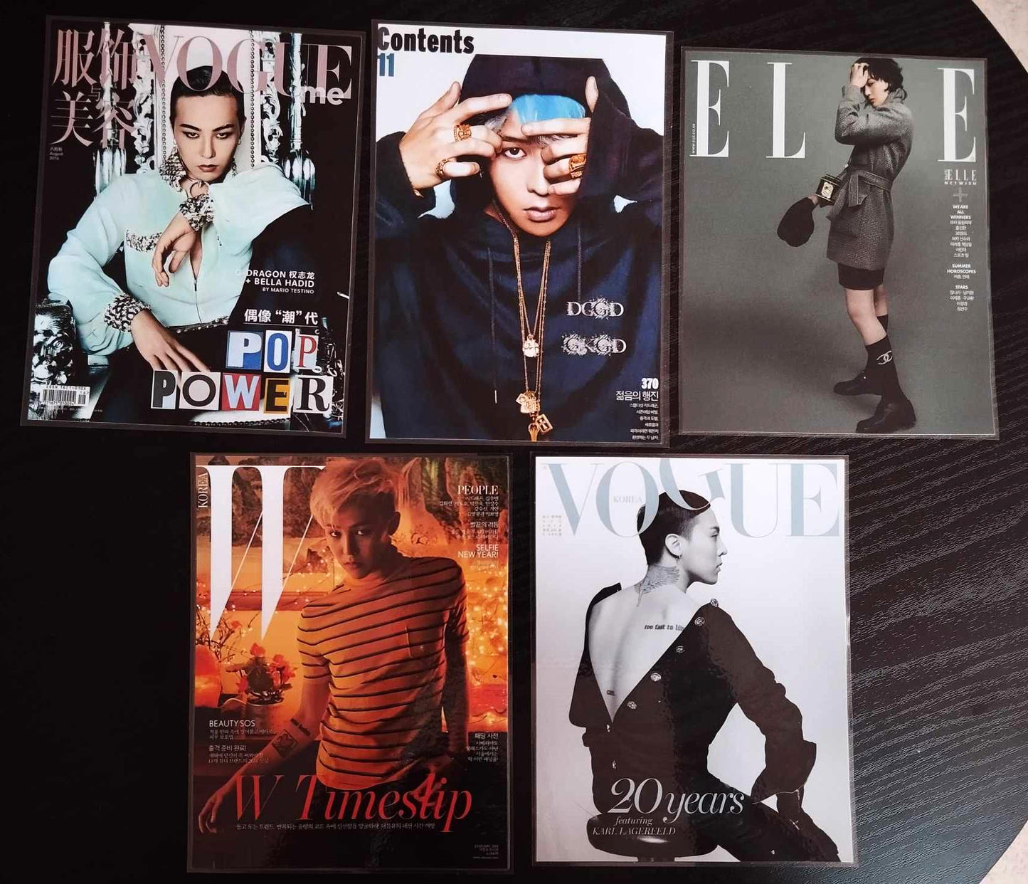 Lot 5 décorations BIGBANG G-dragon