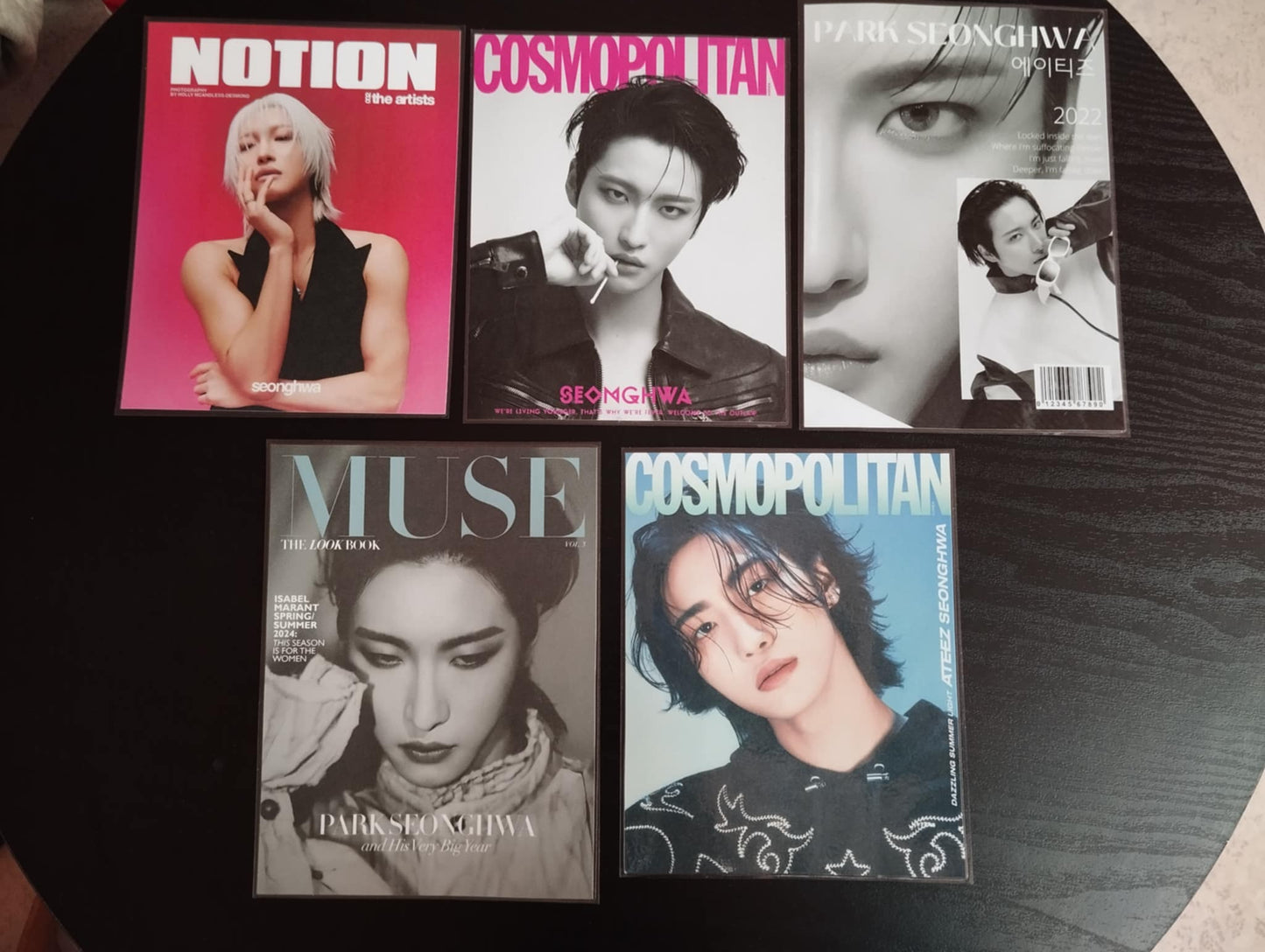 Lot 5 décorations   K-POP ATEEZ Seonghwa.