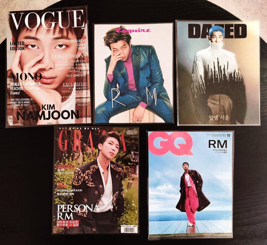 image principale de iLot 5 Décoratons  K-pop – Lot de 5 visuels stylés BTS RM