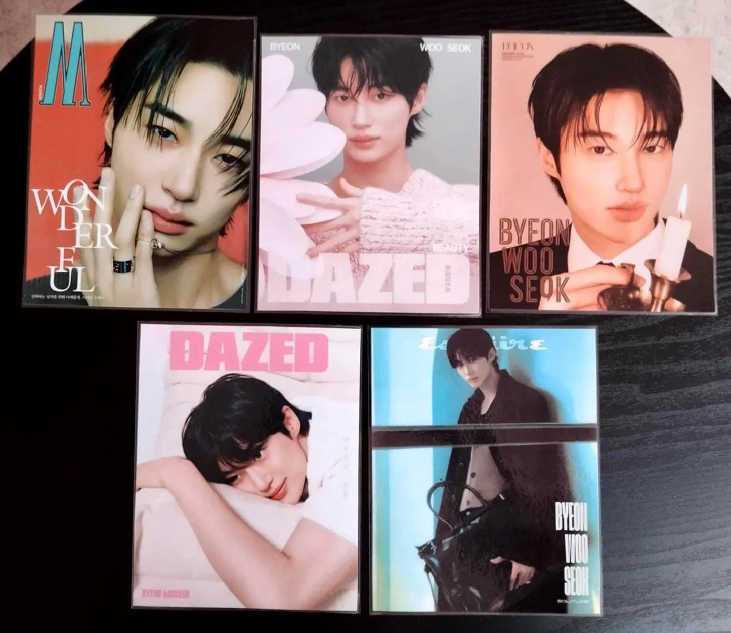 Lot 5 décorations   K-DRAMA Byeon Woo Seok.