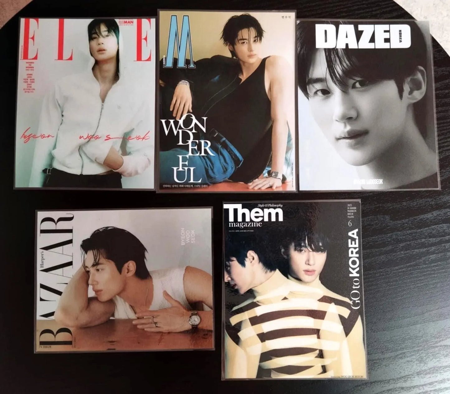 Lot 5 décorations   K-DRAMA Byeon Woo Seok.