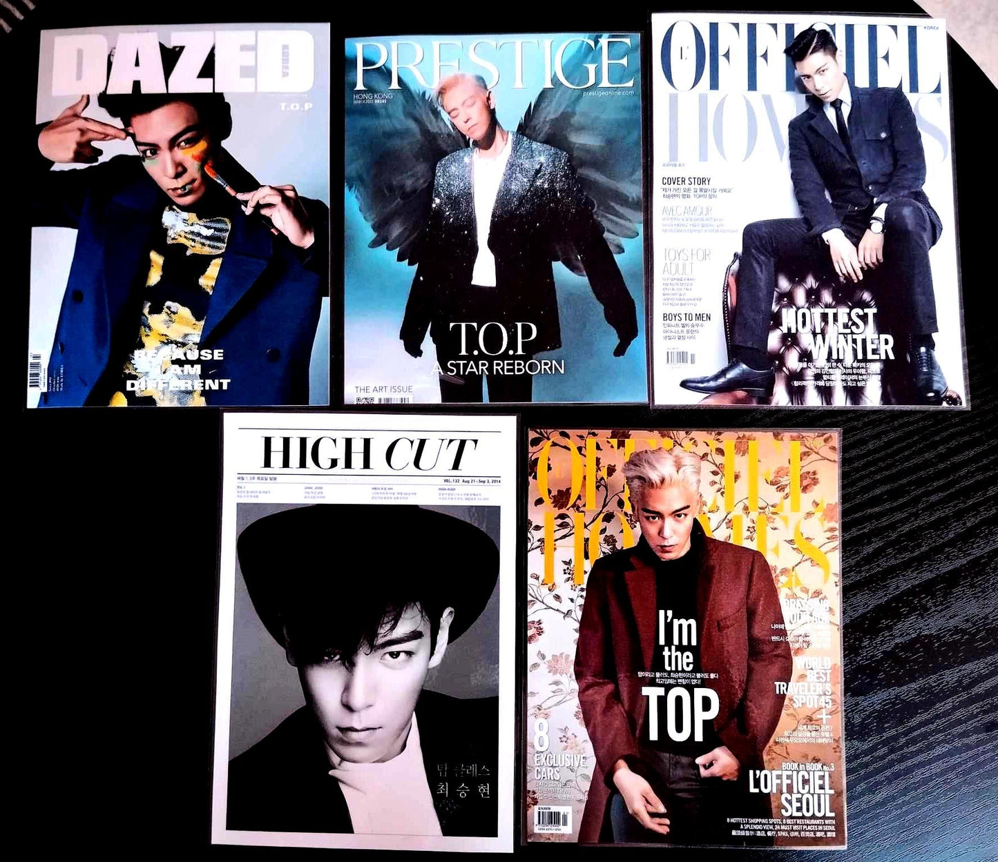 Lot 5 décorations   K-POP BIGBANG T.O.P. Seunghyun.