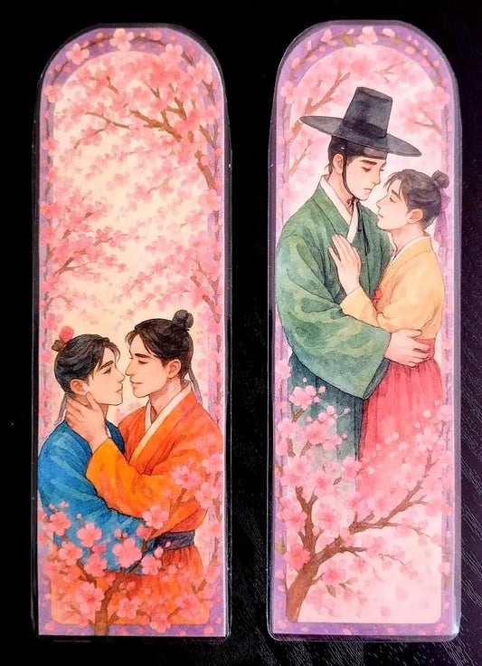 🌸 Marque-pages Yaoi / BL – 17,5 x 5,5 cm – Finition plastifiée 🌸